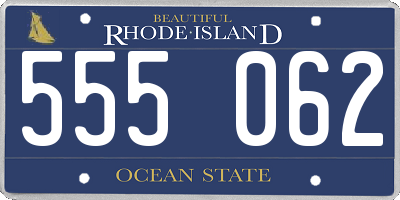 RI license plate 555062