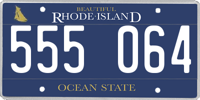 RI license plate 555064