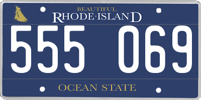 RI license plate 555069