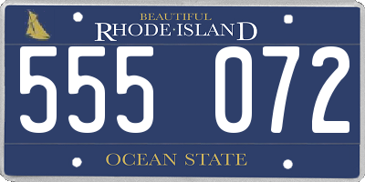 RI license plate 555072