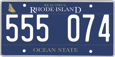 RI license plate 555074