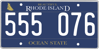 RI license plate 555076