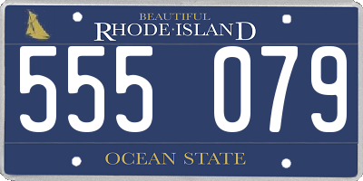 RI license plate 555079