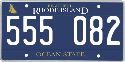 RI license plate 555082