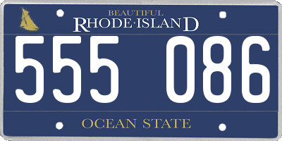 RI license plate 555086