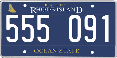 RI license plate 555091