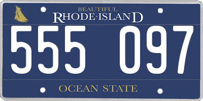 RI license plate 555097