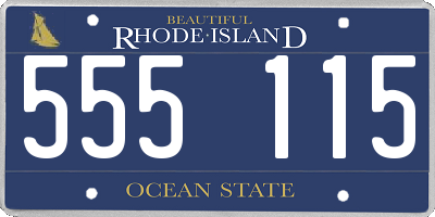 RI license plate 555115