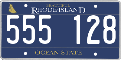 RI license plate 555128