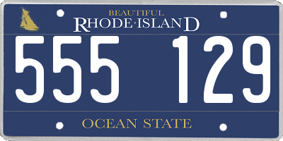 RI license plate 555129
