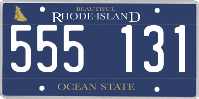 RI license plate 555131