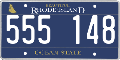 RI license plate 555148