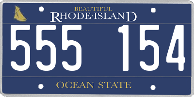 RI license plate 555154