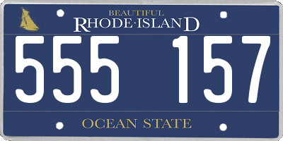 RI license plate 555157