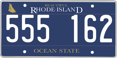 RI license plate 555162