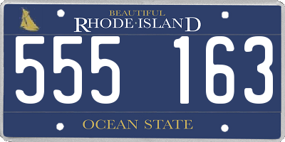 RI license plate 555163