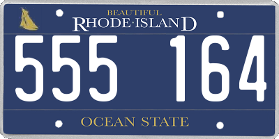 RI license plate 555164