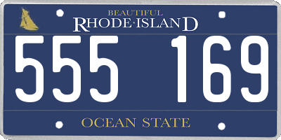 RI license plate 555169