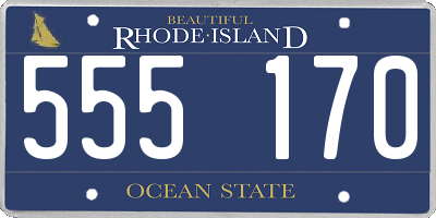 RI license plate 555170