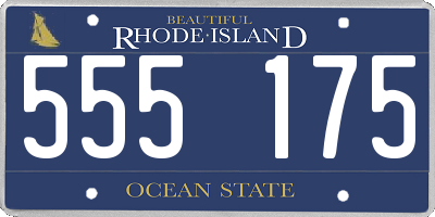 RI license plate 555175
