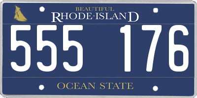 RI license plate 555176