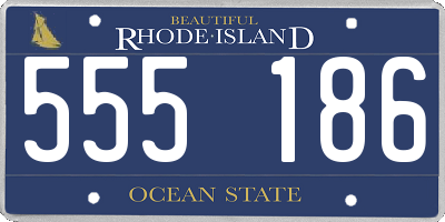 RI license plate 555186