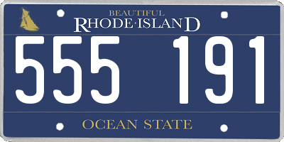 RI license plate 555191