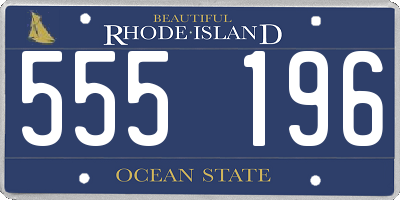 RI license plate 555196