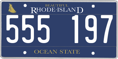 RI license plate 555197