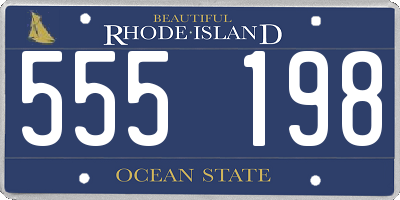 RI license plate 555198