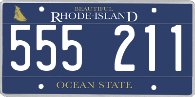 RI license plate 555211