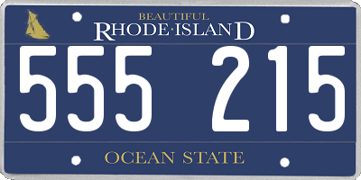 RI license plate 555215
