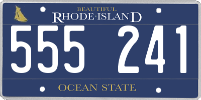 RI license plate 555241