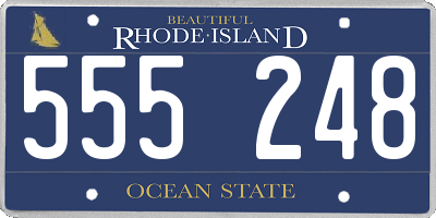 RI license plate 555248