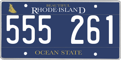 RI license plate 555261