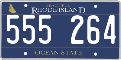 RI license plate 555264