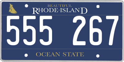RI license plate 555267