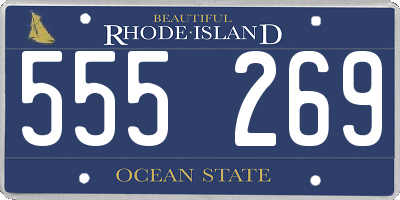 RI license plate 555269