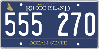 RI license plate 555270
