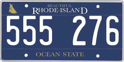 RI license plate 555276