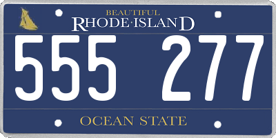 RI license plate 555277
