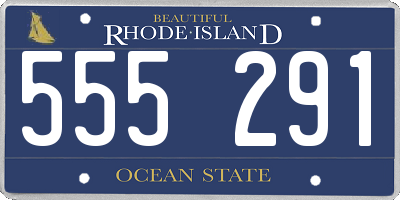 RI license plate 555291