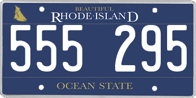 RI license plate 555295