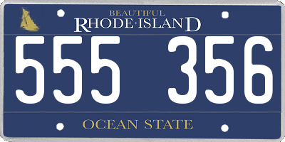 RI license plate 555356