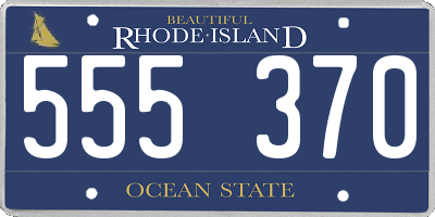 RI license plate 555370