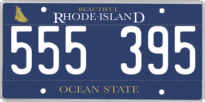 RI license plate 555395