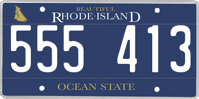 RI license plate 555413