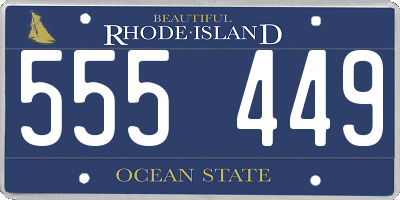 RI license plate 555449