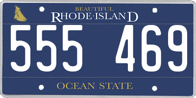 RI license plate 555469