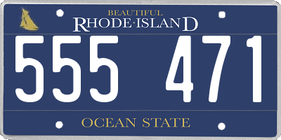 RI license plate 555471